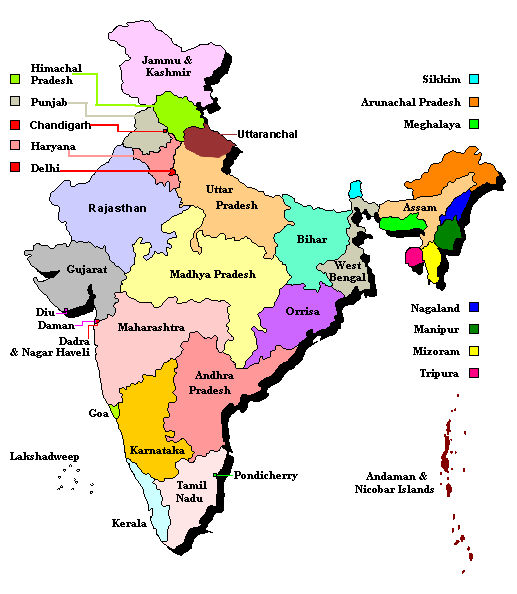 indian map